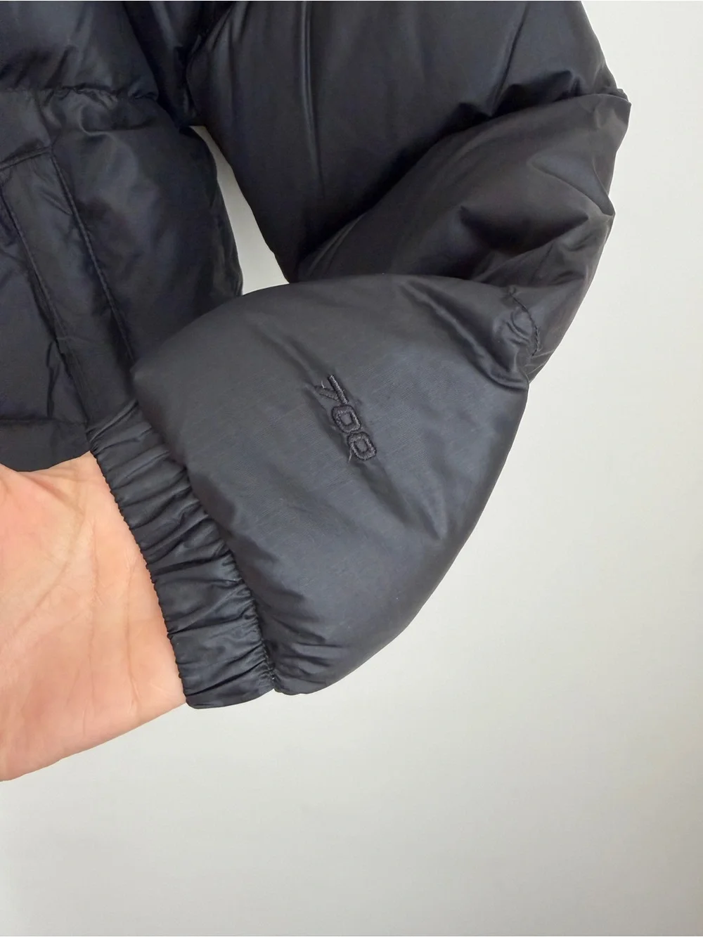 Kids The North Face Retro Nuptse 700 Black Puffer Jacket - Large